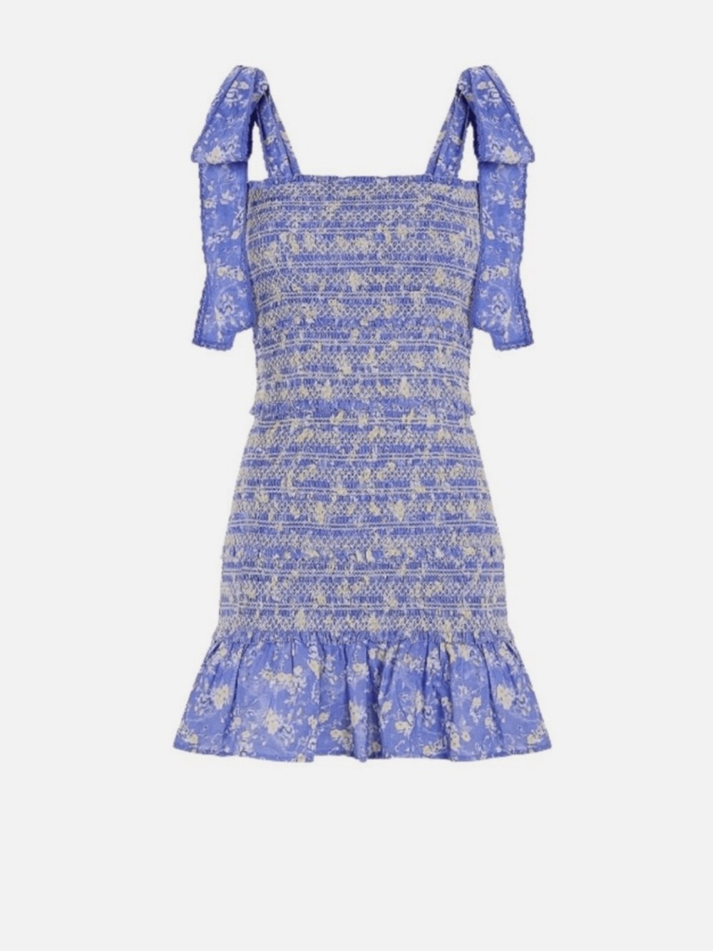 NWT 🦋 Love shack fancy Belle re-edition cotton floral mini dress - Picture 2 of 9